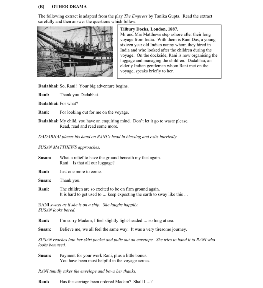 Question 2014 - B Part 1