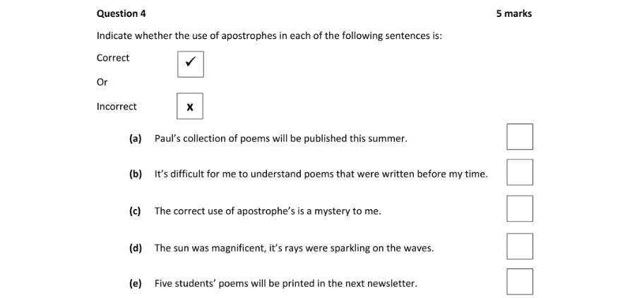 Question 2017 - 4 Part 1