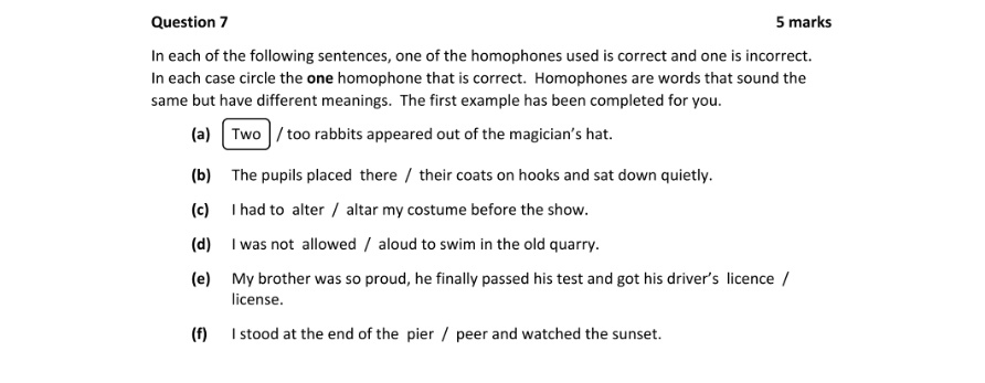 Question 2018 - 7 Part 1