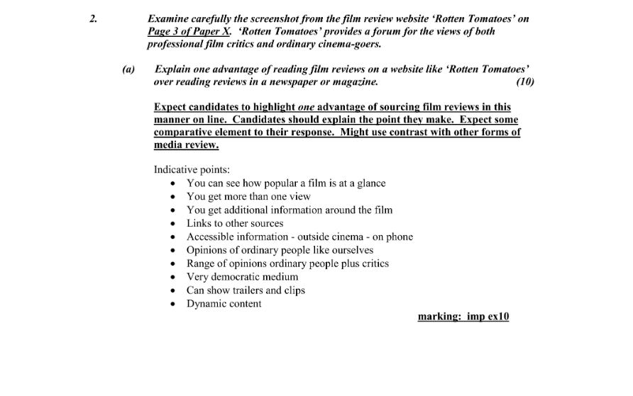 Marking Scheme Part 1