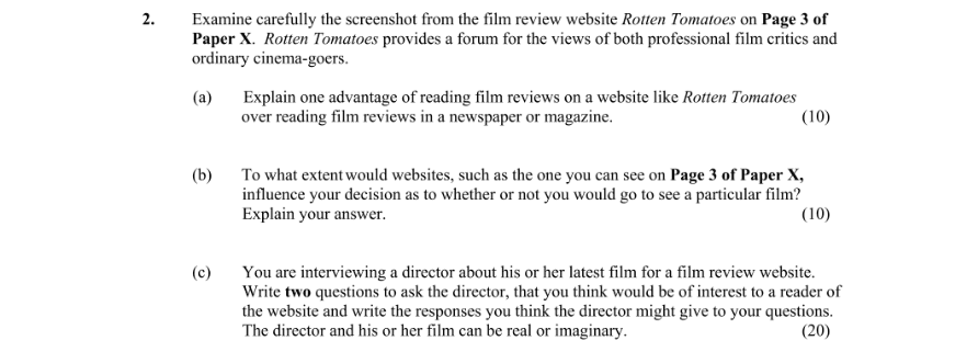 Question 2015 - 2 Part 1