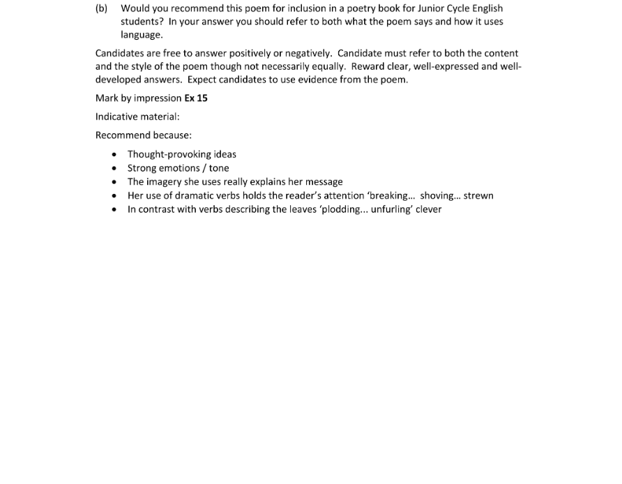 Marking Scheme Part 2