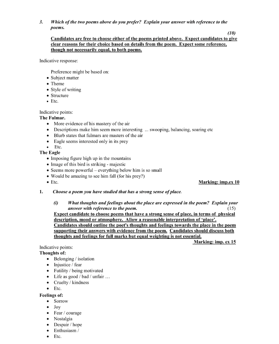 Marking Scheme Part 2