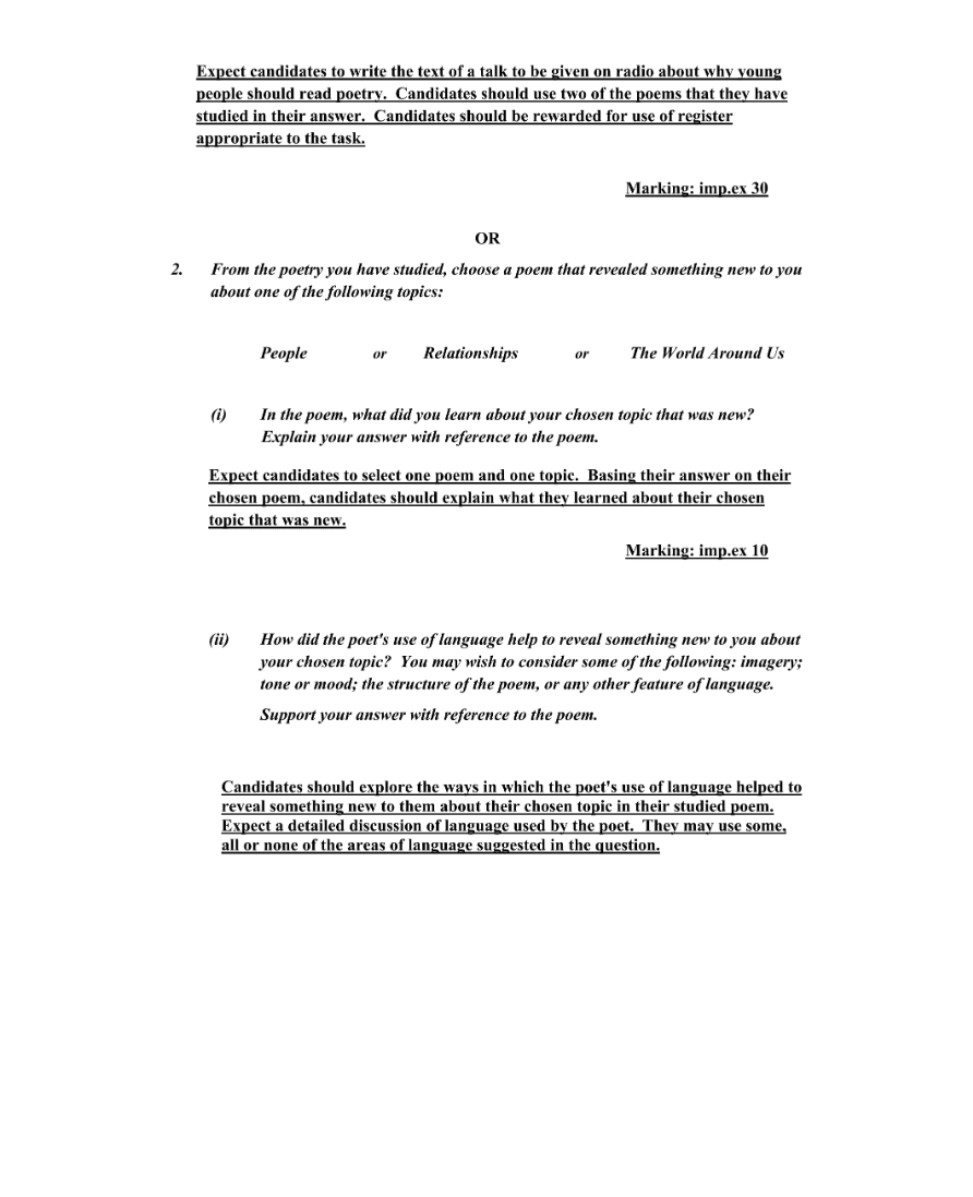 Marking Scheme Part 3