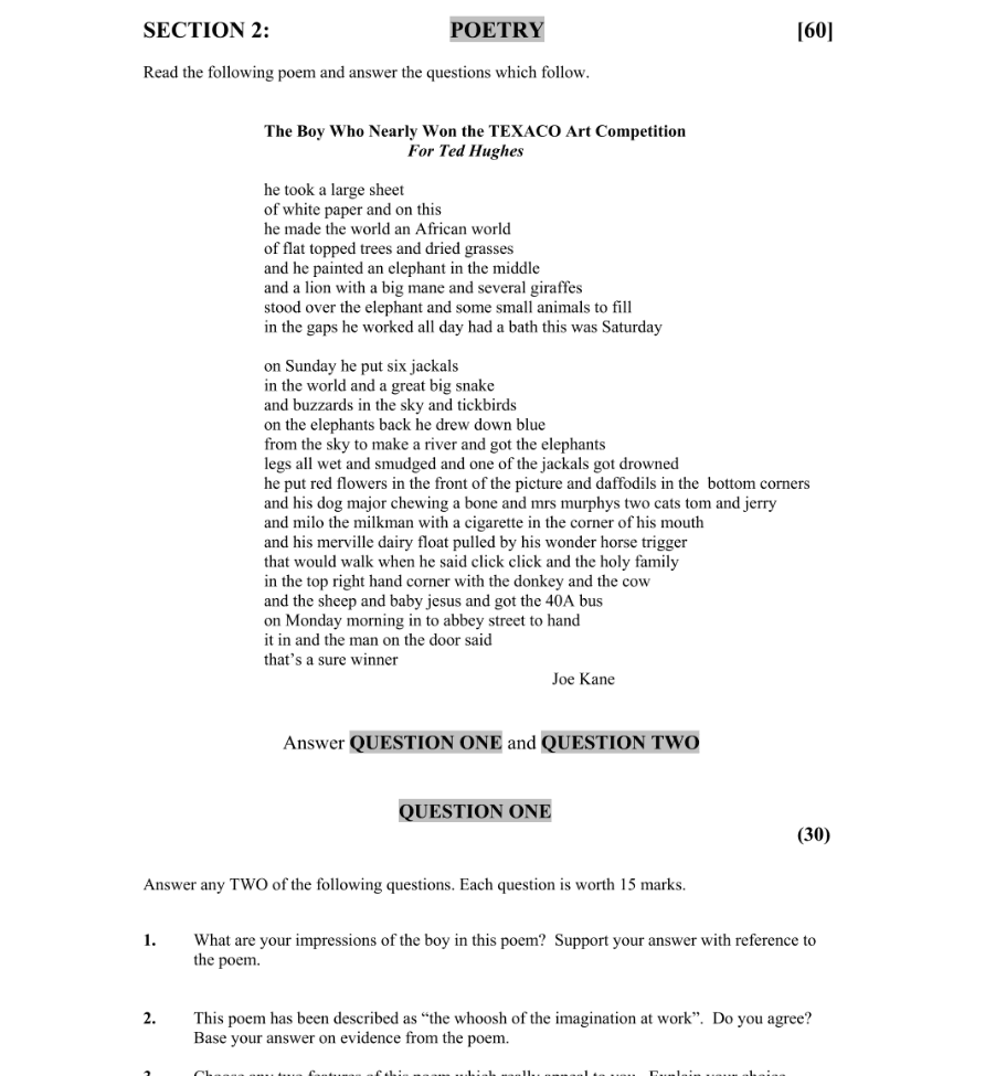 Question 2007 - 1 Part 1