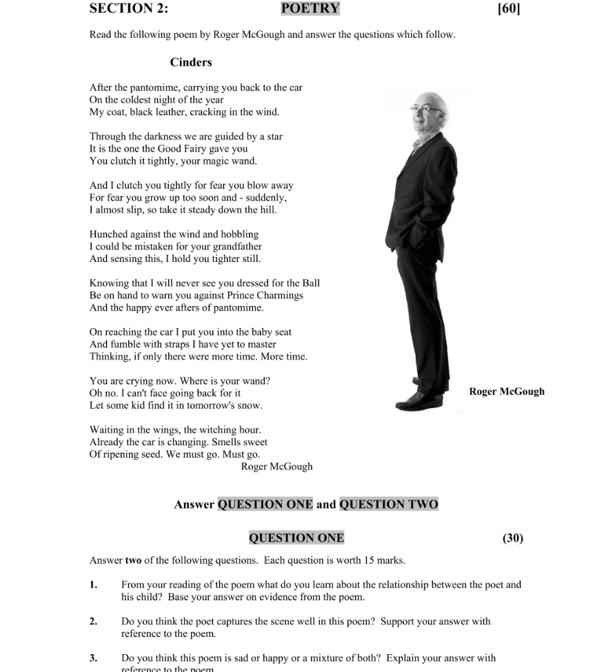 Question 2010 - 1 Part 1
