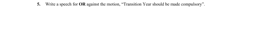Question 2005 - 5 Part 1