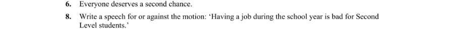 Question 2006 - 6 Part 1
