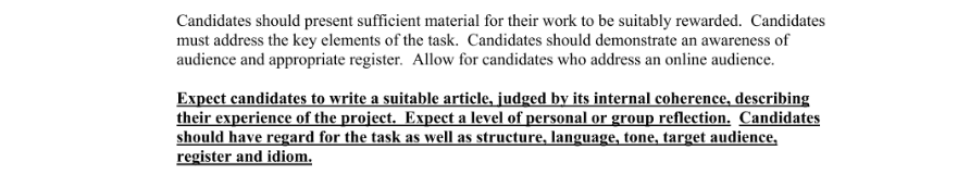 Marking Scheme Part 1