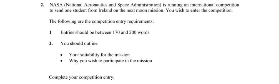 Question 2008 - 2 Part 1