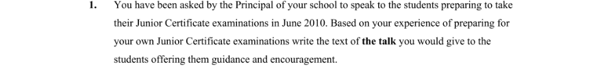 Question 2009 - 1 Part 1