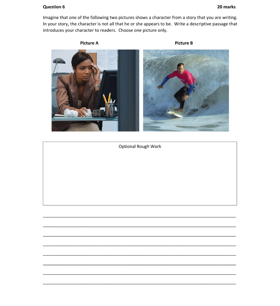 Question 2018 - 6 Part 1