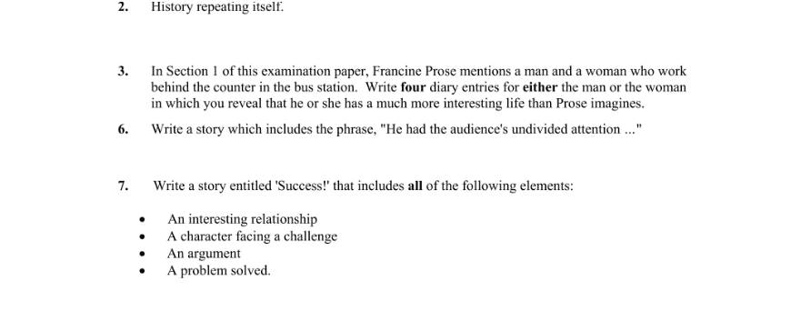 Question 2013 - 2 Part 1