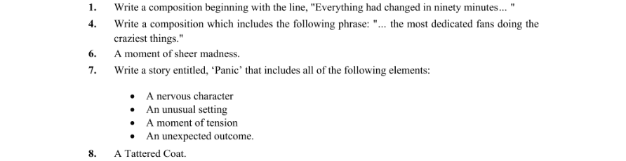 Question 2014 - 1 Part 1