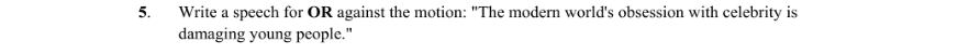 Question 2014 - 5 Part 1