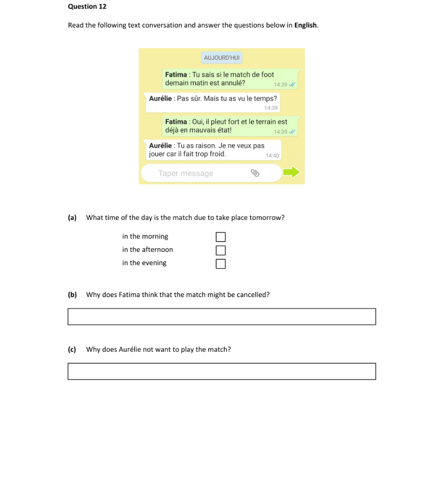 Question 2020 - 12 Part 1