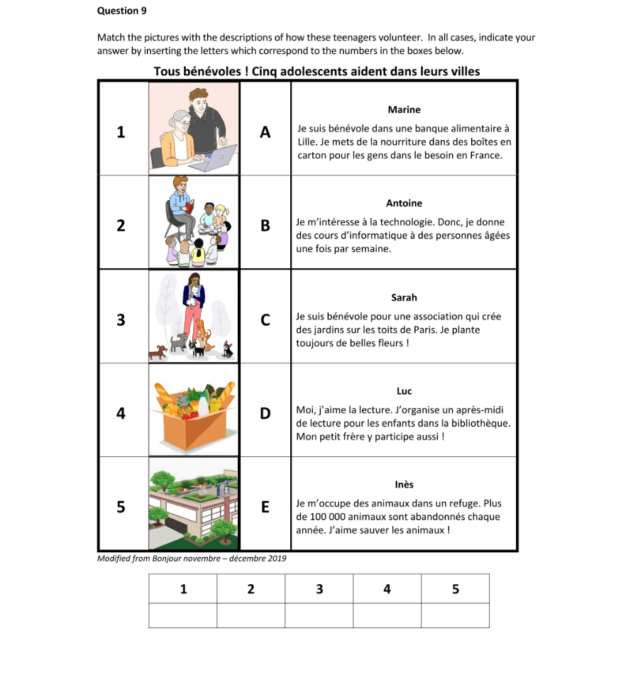 Question 2022 - 9 Part 1
