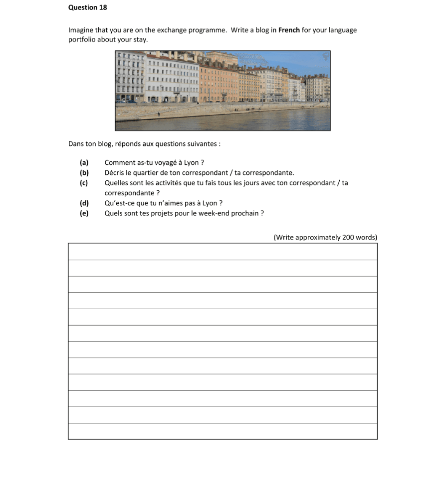Question 2023 - 18 Part 1