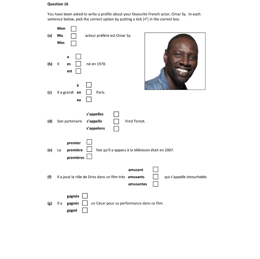 Question 2023 - 16 Part 1
