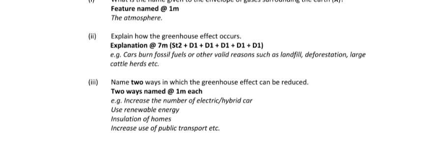 Marking Scheme Part 1