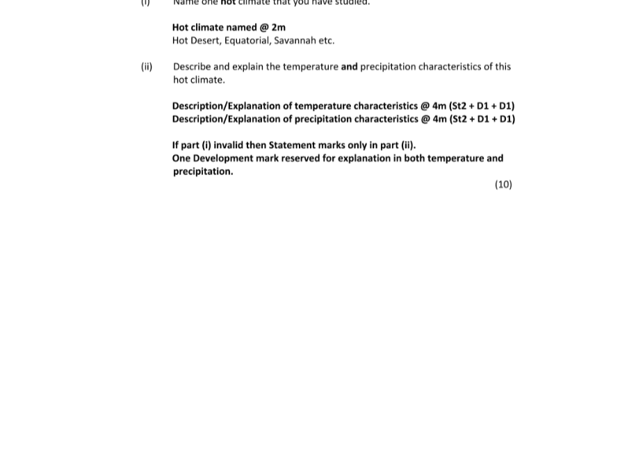 Marking Scheme Part 2
