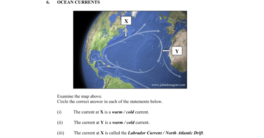 Question 2012 - 6 Part 1