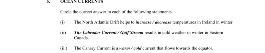 Question 2014 - 5 Part 1