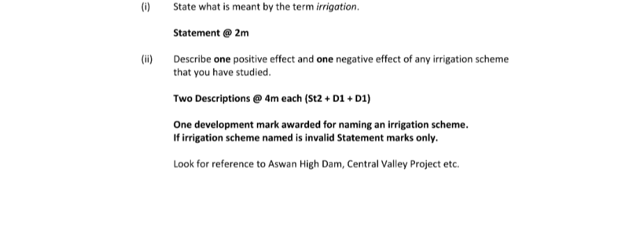 Marking Scheme Part 1