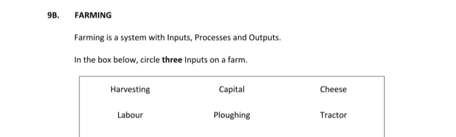 Question 2017 - 9 Part 1