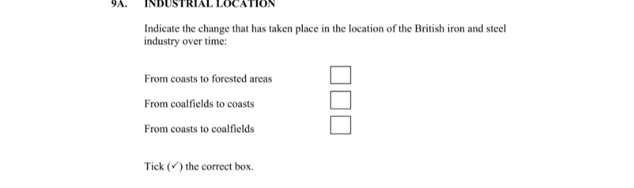 Question 2013 - 9A Part 1