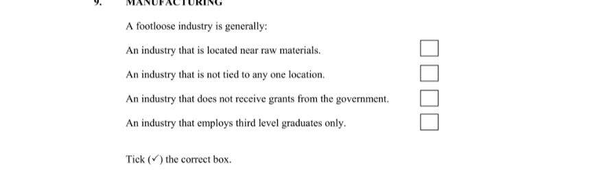 Question 2015 - 9 Part 1