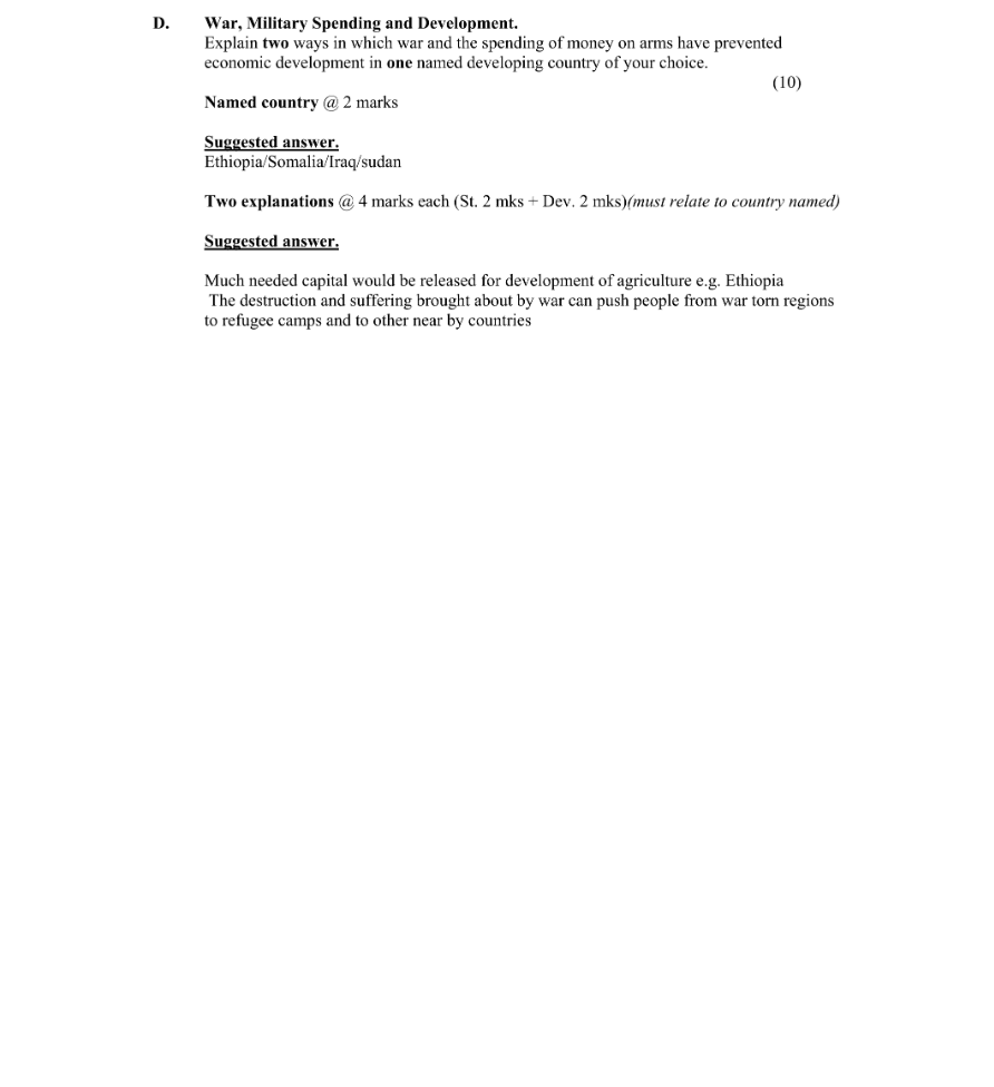 Marking Scheme Part 1