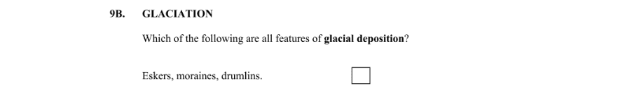Question 2012 - 9B Part 1