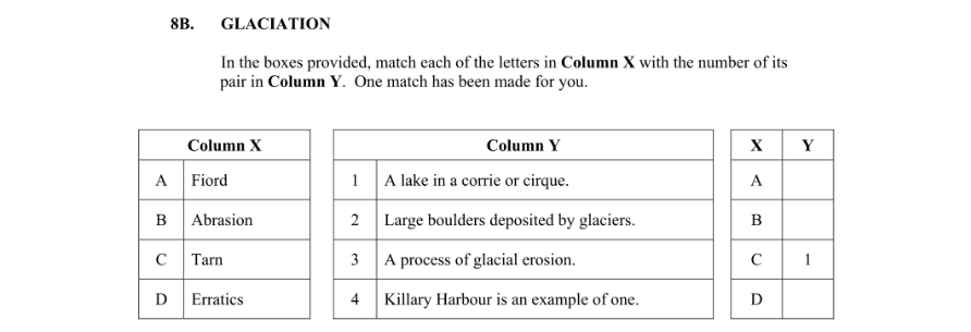 Question 2013 - 8B Part 1