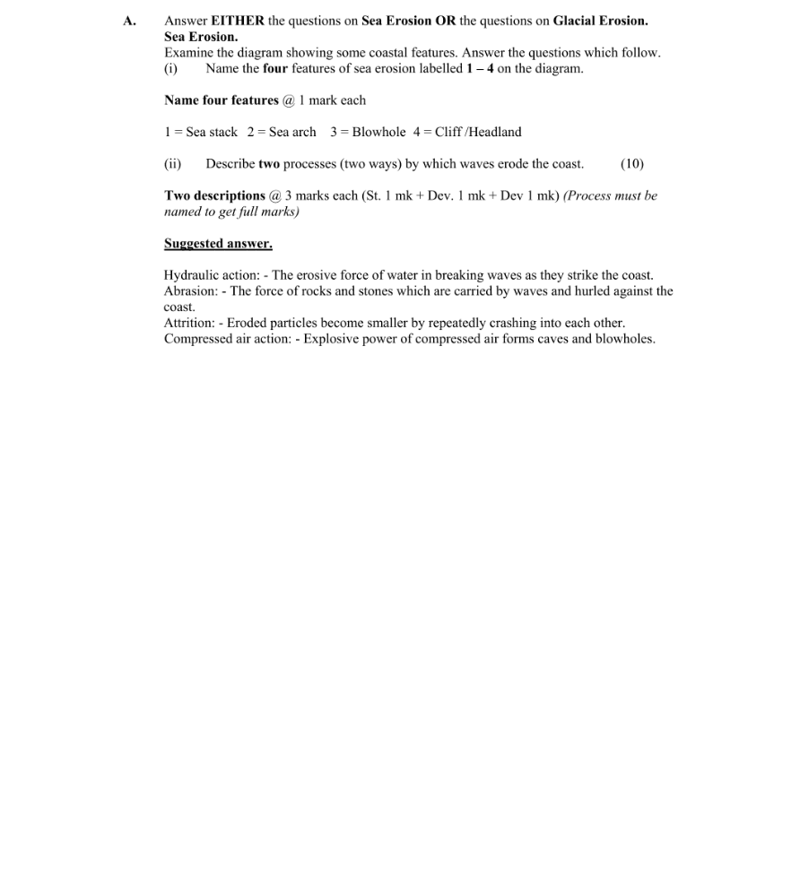 Marking Scheme Part 1