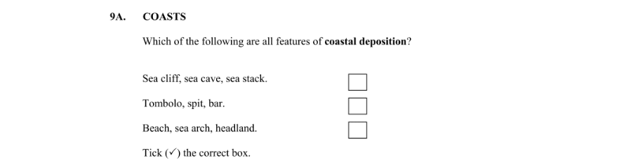 Question 2012 - 9A Part 1
