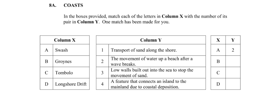 Question 2013 - 8A Part 1