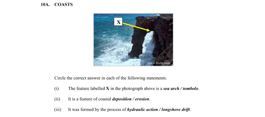 Question 2015 - 10A Part 1