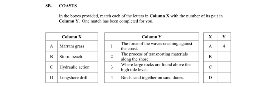 Question 2016 - 8B Part 1