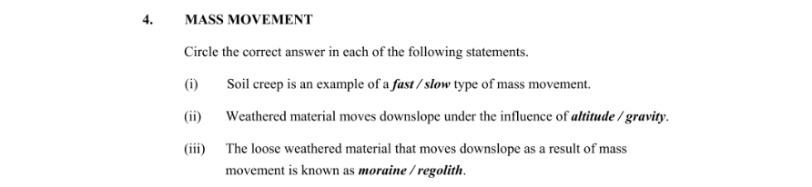 Question 2016 - 4 Part 1