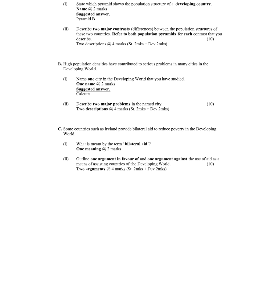 Marking Scheme Part 1