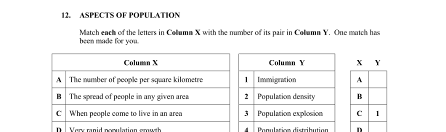 Question 2009 - 12 Part 1