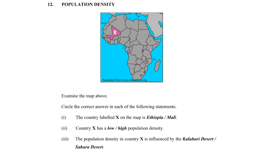 Question 2016 - 12 Part 1