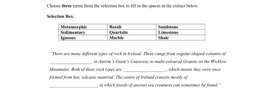 Question 2007 - 1 Part 1