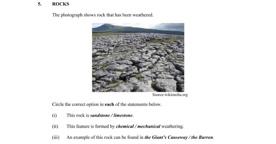 Question 2010 - 5 Part 1