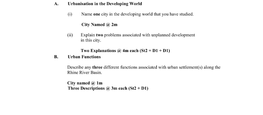 Marking Scheme Part 1