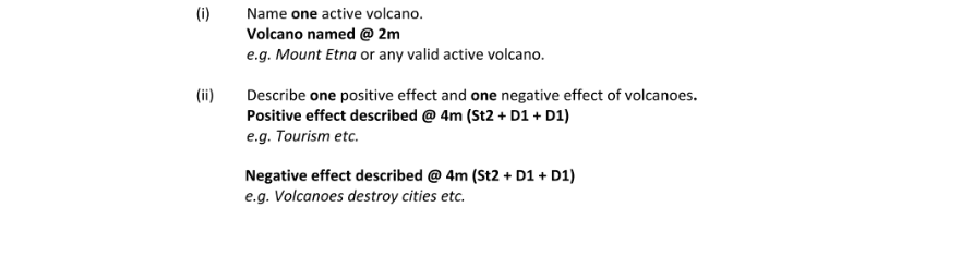 Marking Scheme Part 1