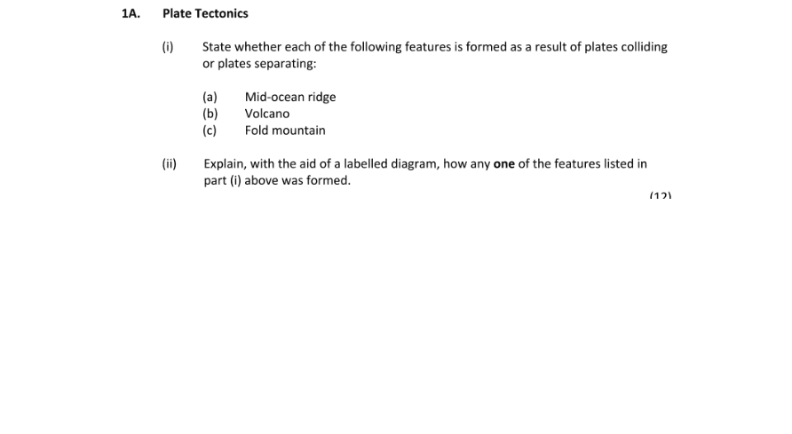 Question 2019 - 1 Part 1