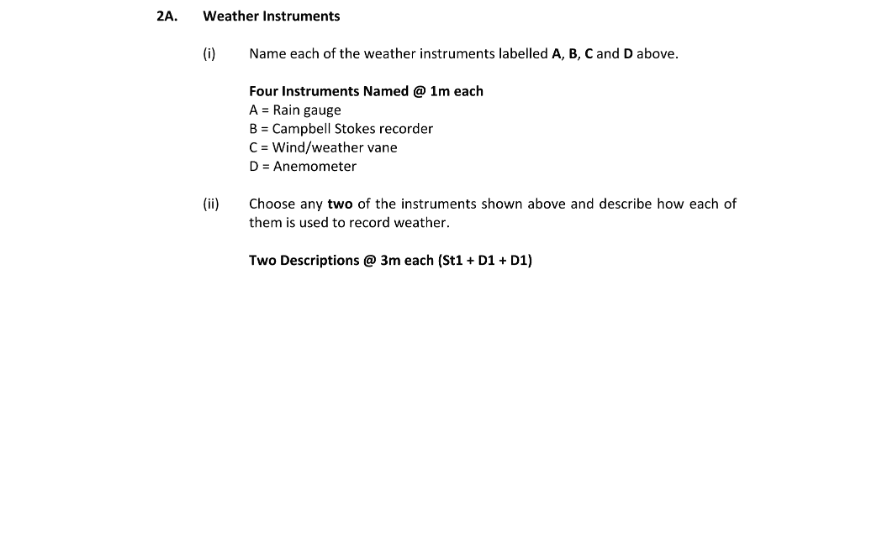 Marking Scheme Part 1