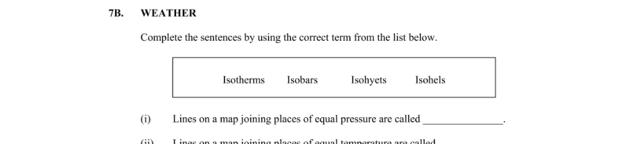 Question 2013 - 7B Part 1